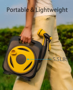 Load image into Gallery viewer, 50ft Expandable Garden Hose with Reel – Lightweight Flexible Water Hose with 8-Pattern Nozzle, Anti-Leak Design, Fits 1/2” & 3/4” Faucets