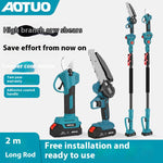 Load image into Gallery viewer, Electric Mini Chainsaw with Long Pole – Brushless Lithium Battery Pruning Saw for DIY Gardeners