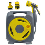 Load image into Gallery viewer, 50ft Expandable Garden Hose with Reel – Lightweight Flexible Water Hose with 8-Pattern Nozzle, Anti-Leak Design, Fits 1/2” &amp; 3/4” Faucets
