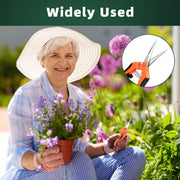 3-Pack Garden Pruning Shears Set – Stainless Steel Gardening Scissors, Clippers & Snips for Plants and Flowers