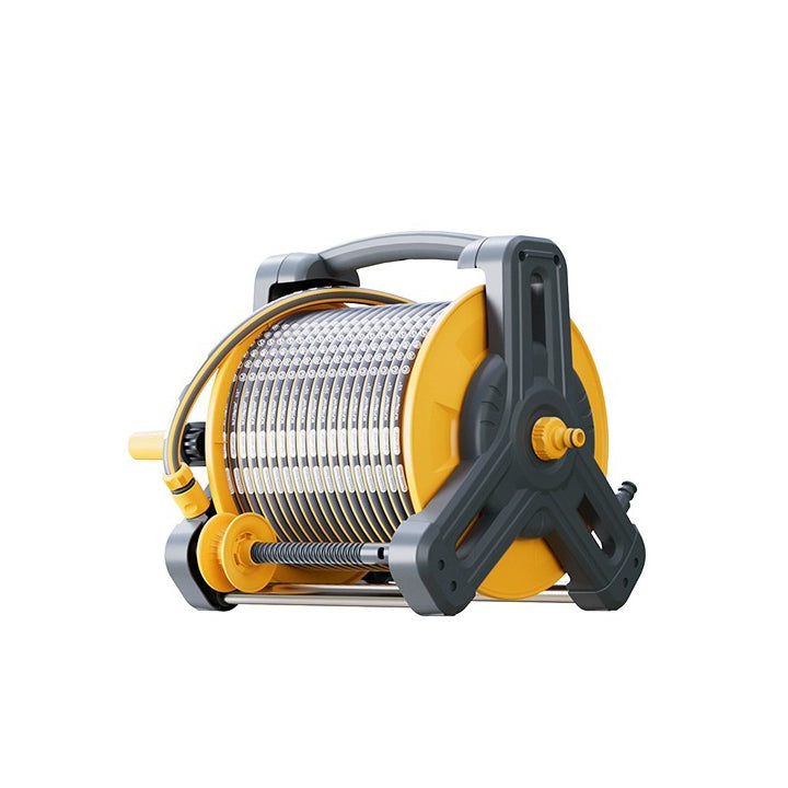 Portable High-Pressure Retractable Hose Reel – Wall-Mounted Water Hose Holder for Home & Garden