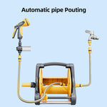 Load image into Gallery viewer, Portable High-Pressure Retractable Hose Reel – Wall-Mounted Water Hose Holder for Home &amp; Garden
